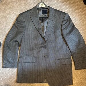 Nautica Men's Charcoal Pinstripe Blazer